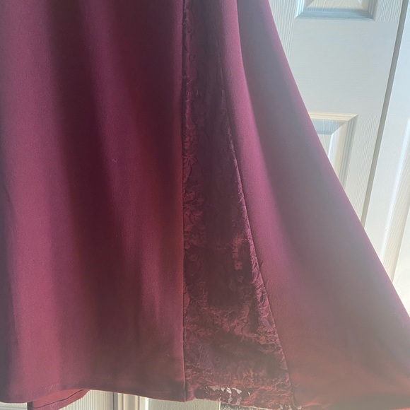 David’s Bridal Maroon Bridesmaid Dress - Picture 3 of 6